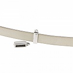 10 mm Zamak gjennomløp N°20 Sølv