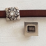 13 mm Zamak nr. 17 sølvgjennomføring