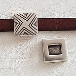 13 mm Zamak gjennomløp nr. 21 Sølv