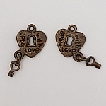 Charm hengelås N°09 Kobber