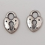 Charm hengelås nr. 12 Sølv