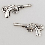 Charm revolver pistol N°01 Sølv