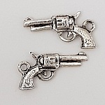 Charm revolver pistol N°02 Sølv