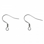 Øredobbholder Rustfritt stål krok N°05 x 5 par