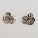 Charm Apple Metal Silver N°02 kjøkken x 10 stk.