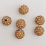 10 mm shamballa-stil harpiksperle N°04