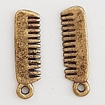 Charm hårkam bronse