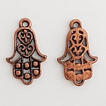 Hamsa hånd amulett N°02 Bronse