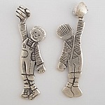 Barneanheng N°41-01 Zamak (Sølvbelagt)