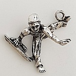 Sølv Pommel Hest Sport Charm