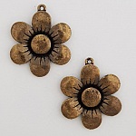 Flower Charm Metal N°007 Bronse