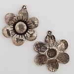 Flower Charm Metal N°007 Kobber
