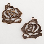 Flower Charm Metal N°014 Bronse