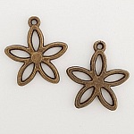 Flower Charm Metal N°016 Bronse