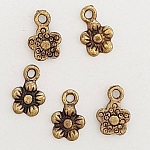 Flower Charm Metal N°035 Bronse