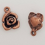 Flower Charm Metal N°045 Kobber