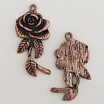 Flower Charm Metal N°052 Kobber