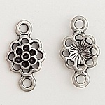 Flower Charm Metal N°086 Sølv