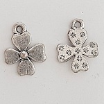 Flower Charm Metal N°091 Sølv