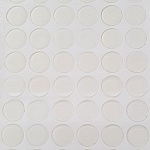 4 selvklebende 25 mm gjennomsiktige harpiks cabochoner