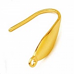 Øredobbholder i rustfritt stål nr. 10 gull