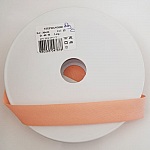 Bias ensfarget all tekstil 1 Meter hals 12 Rosa