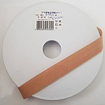 Bias ensfarget all tekstil 1 Meter krage 41 Lysebrun 01