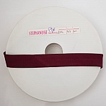 Bias ensfarget all tekstil 1 Meter krage 98 Bordeaux