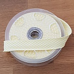 Gul Gingham Fancy Bias All Textile 1 meter krage 09