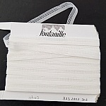 Av meteren Fancy hvit elastisk 12 mm.