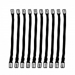 Elastisk stropp Justerbar maskeforlengelse Ørekrok Svart maskeforlengelse