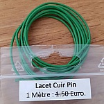1 meter Glatt skinn rund snor Pin 1 mm