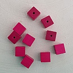 10 treperler kube / firkantet 10 mm Fushia