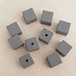 10 Treperler Cube / Square 10 mm Medium Grey