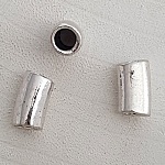 Sølv rørperle N°01