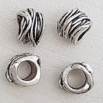 Sølv rørperle nr. 06