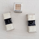 Sølv rørperle nr. 17