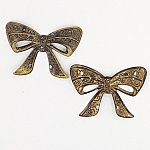 Knute charm N°06 anheng, filigran knutekontakt i finbronse metall 39 x 26 mm