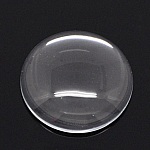 Cabochon Round 25 mm i klart burrglass N°11 standard
