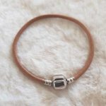 European Clip Bracelet Plain 01 FRA 15 TIL 23 CM Naturlig