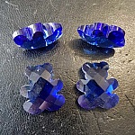 Bjørn anheng laget av fasettert glass N°01-02