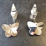Glass fasettert sommerfugl charm N°02-01