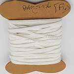 Flat maske elastisk 3 mm hvit x 8 meter