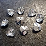 Hjerte anheng i fasettert glass N°01-01