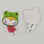 Treknapp jente rød N°01-02