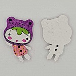 Treknapp jente lilla N°01-03