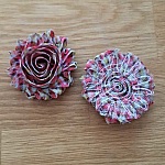 Flosset stoffblomst nr. 07