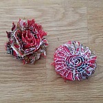 Flosset stoffblomst nr. 12