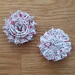 Flosset stoffblomst nr. 33