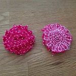 Flosset stoffblomst nr. 46